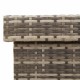 Szürke polyrattan kerti tárolóláda kerekekkel 110x55x73 cm