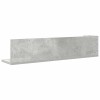 2 db betonszürke szerelt fa fali polc 75 x 16,5 x 16,5 cm