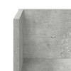 2 db betonszürke szerelt fa fali polc 75 x 16,5 x 16,5 cm