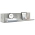 2 db betonszürke szerelt fa fali polc 75 x 16,5 x 16,5 cm