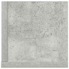 2 db betonszürke szerelt fa fali polc 100 x 16,5 x 16,5 cm