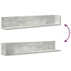 2 db betonszürke szerelt fa fali polc 100 x 16,5 x 16,5 cm