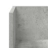 2 db betonszürke szerelt fa fali polc 100 x 16,5 x 16,5 cm