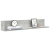 2 db betonszürke szerelt fa fali polc 100 x 16,5 x 16,5 cm