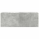Betonszürke szerelt fa fali fürdőszobaszekrény 80 x 25 x 30 cm