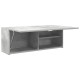 Betonszürke szerelt fa fali fürdőszobaszekrény 80 x 25 x 30 cm