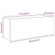 Betonszürke szerelt fa fali fürdőszobaszekrény 80 x 25 x 30 cm
