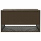 Barna polyrattan kültéri párna doboz 100x55x55,5 cm