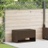 Barna polyrattan kültéri párna doboz 100x55x55,5 cm