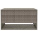Szürke polyrattan kültéri párna doboz 100x55x55,5 cm