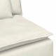Krém moduláris kanapé karfás végmodul párnákkal 100 cm Krém moduláris kanapé karfás végmodul párnákkal 100 cm