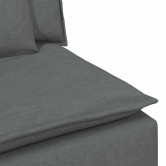 Sötétszürke moduláris kanapé középső modul párnákkal 100 cm