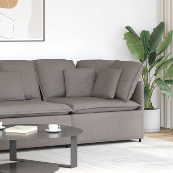 Tópszínű moduláris kanapé sarokmodul párnákkal 100 cm