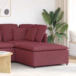 Borvörös moduláris kanapé lábzsámoly modul 100x100x48 cm