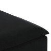 Fekete moduláris kanapé lábzsámoly modul 100x100x48 cm
