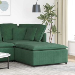 Dzsungel zöld moduláris kanapé lábzsámoly modul 100x100x48 cm