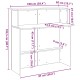 Recepciós pult betonszürke 100x50x103,5 cm szerelt fa Recepciós pult betonszürke 100x50x103,5 cm szerelt fa