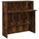 Recepciós pult füstös tölgy 100x50x103,5 cm szerelt fa