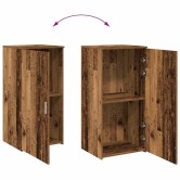 Tároló szekrény antik fa 50x45x103,5 cm szerelt fa Tároló szekrény antik fa 50x45x103,5 cm szerelt fa