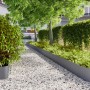 10 db antracit hidegen hengerelt acél gyepszegélyek 25x103 cm