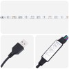Tv szekrény led világítással fekete tölgy 100x35,5x25 cm