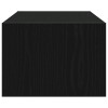 Tv szekrény led világítással fekete tölgy 100x35,5x25 cm