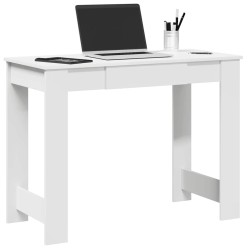 Fehér forgácslap íróasztal 100x45x75 cm
