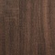 Barna tölgy szerelt fa íróasztal polcokkal 100x45x140 cm