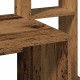 Antik fa színű szerelt fa íróasztal polcokkal 100x45x140 cm