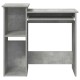 Betonszürke forgácslap íróasztal polcokkal 84x40x78 cm