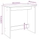 Betonszürke forgácslap íróasztal 80 x 40 x 75 cm