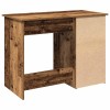 Antik fa színű szerelt fa íróasztal 102x50x75 cm