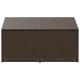 Barna polyrattan kerti tárolóláda 110x50x58 cm