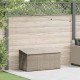 Világosszürke polyrattan kerti tárolóláda 110x50x58 cm