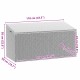 Világosszürke polyrattan kerti tárolóláda 110x50x58 cm