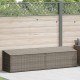 Szürke polyrattan kerti tárolóláda 220x50x58 cm