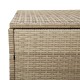 Bézs polyrattan kerti tárolóláda 220x50x58 cm