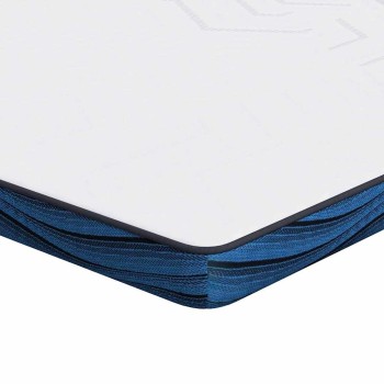 Matrac topper fehér 100 x 200 cm jacquard szövet