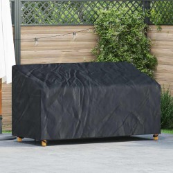 Kerti pad borító fekete 205 x 85 x 65 / 94 cm 420d szövet