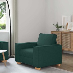 Sötétzöld szövet kanapéfotel 60 cm
