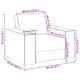 Bézs szövet kanapéfotel 60 cm Bézs szövet kanapéfotel 60 cm