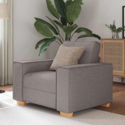 Bézs szövet kanapéfotel 60 cm
