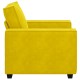 Sárga bársony kanapéfotel 59 cm Sárga bársony kanapéfotel 59 cm