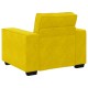 Sárga bársony kanapéfotel 59 cm Sárga bársony kanapéfotel 59 cm