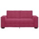 Kétszemélyes bordó bársony kanapé 140 cm Kétszemélyes bordó bársony kanapé 140 cm