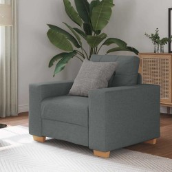 Sötétszürke szövet kanapéfotel 59 cm