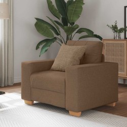Barna szövet kanapéfotel 59 cm