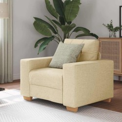 Krémszínű szövet kanapéfotel 59 cm