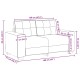 Világosszürke szövet loveseat kanapé 120 cm