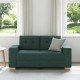 Sötétzöld szövet loveseat kanapé 120 cm